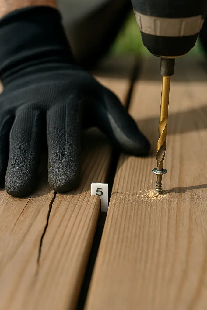 Remplacement d’une lame de terrasse bois : déclipser puis reposer sur fixation invisible