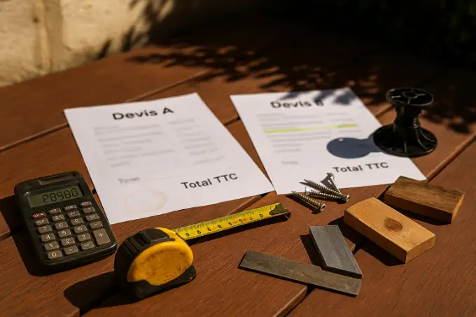 analyser et lire un devis de pose de terrasse en bois, choses à savoir, prix ttc