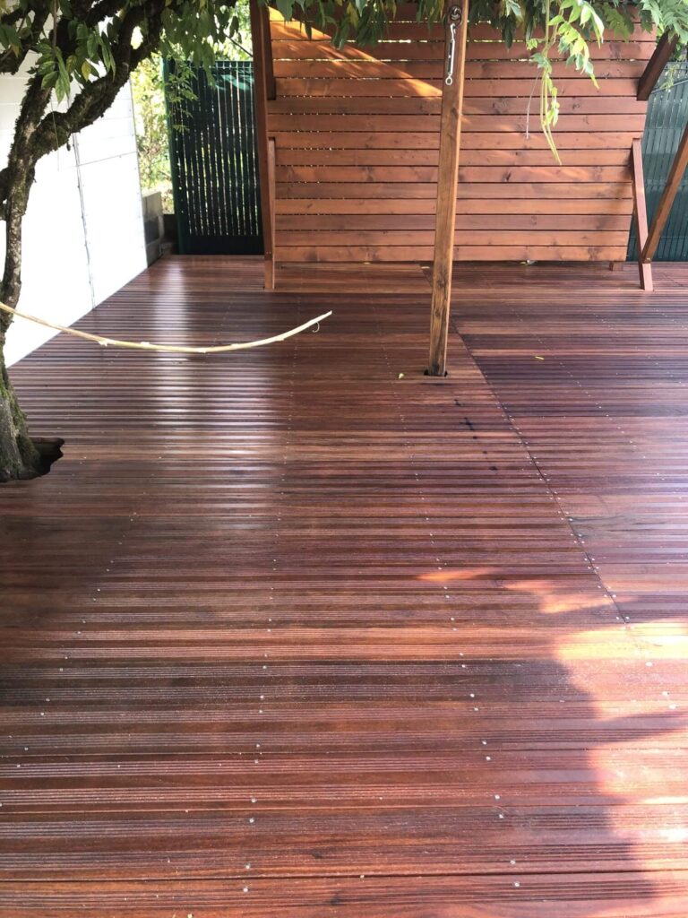 Nettoyage et entretien de terrasse bois